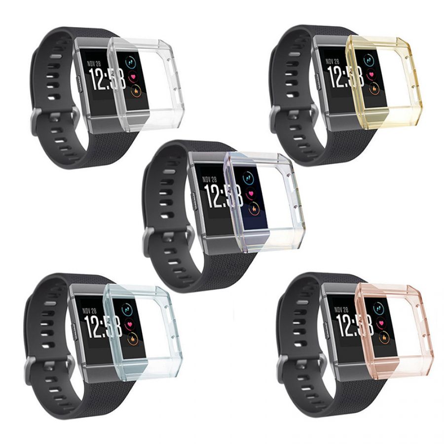 Scratchresistant frame cover for Fitbit ionic light green